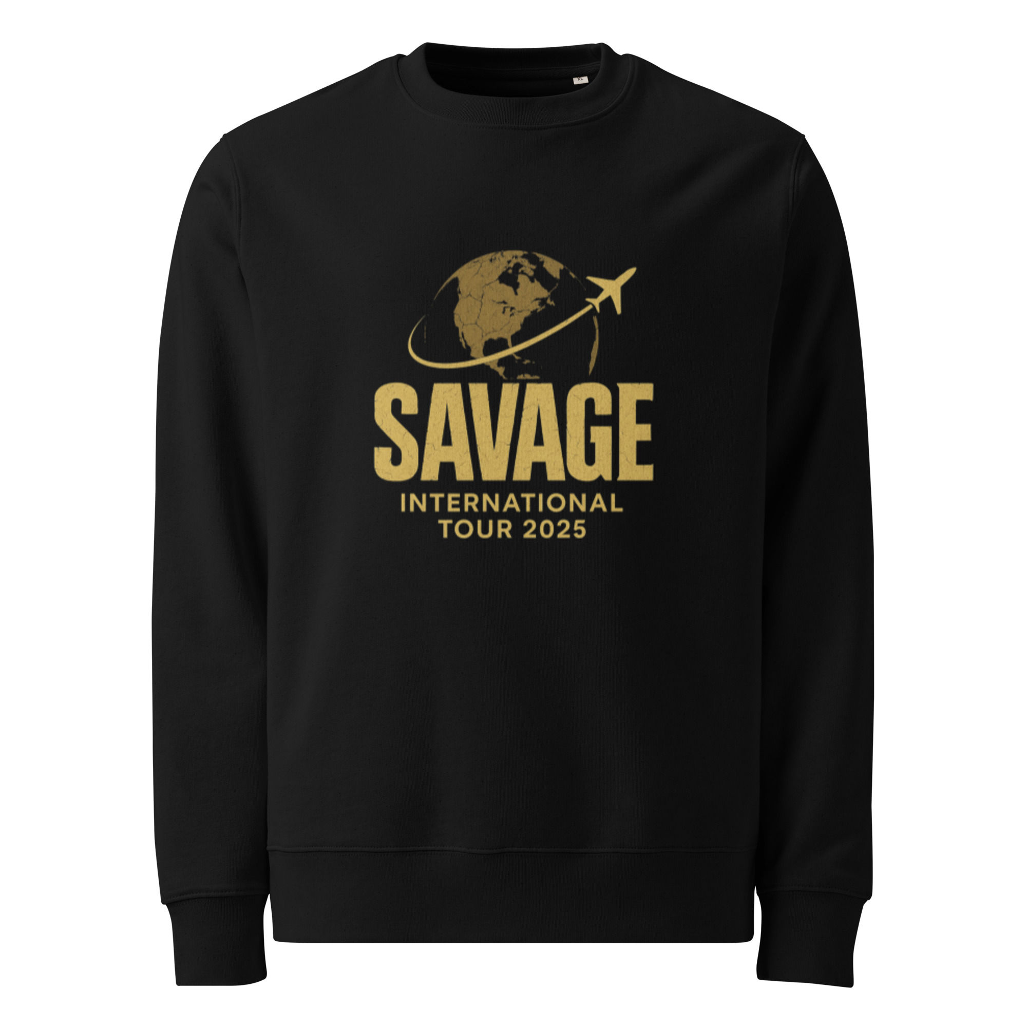 Unisex eco sweatshirt - Black & Gold