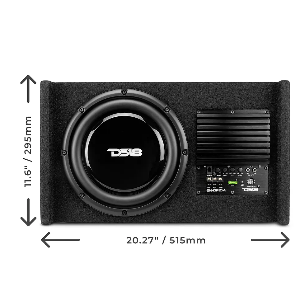 Thumbnail: 10" Loaded Shallow Down Fire Subwoofer Enclosure 300 Watts Rms