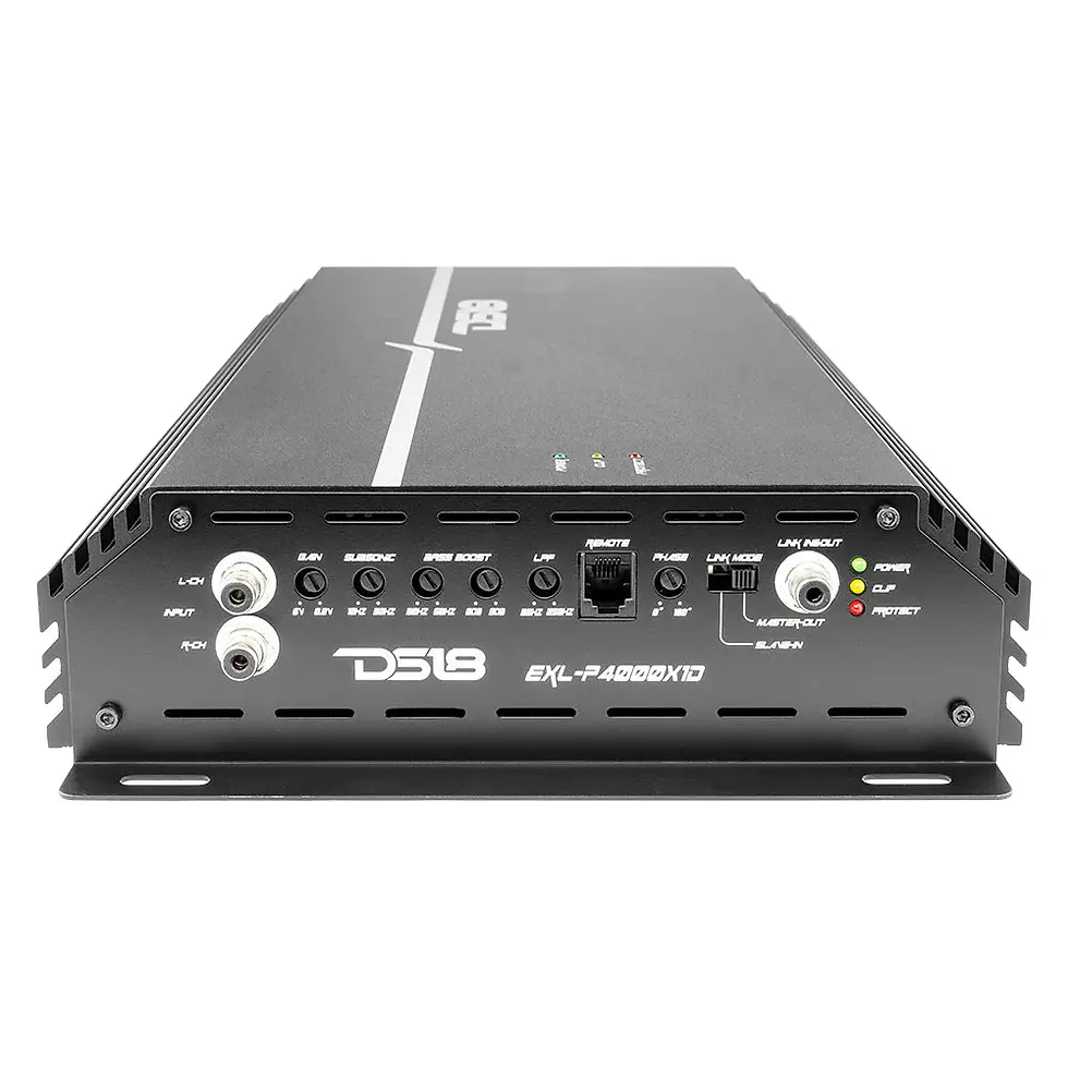 Thumbnail: DS18 EXL 4000 Watt RMS 1-Channel Amplifier