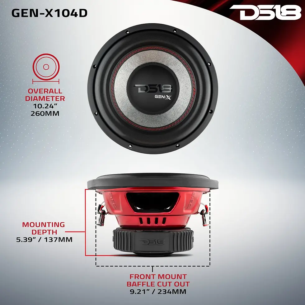 Thumbnail: GEN-X 10" Subwoofer 400 Watts Rms DVC