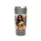 Thumbnail: Afro-centric Graphic Tumbler, Work Out Queens 22oz Travel Mug, Eco-friendly Mug