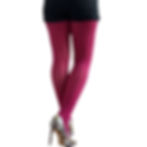 Cherry Pink Opaque Full Footed Tights for Women Malka Chic
