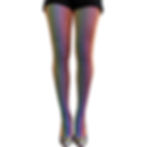 Rainbow Illusion Knitted Patterned Tights For Women Malka Chic