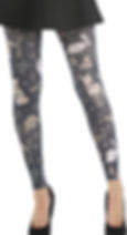 Christmas Woodland animal Patterned Footless Tights for all Women