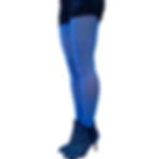 Blue Opaque Full Footed Tights for Women Malka Chic