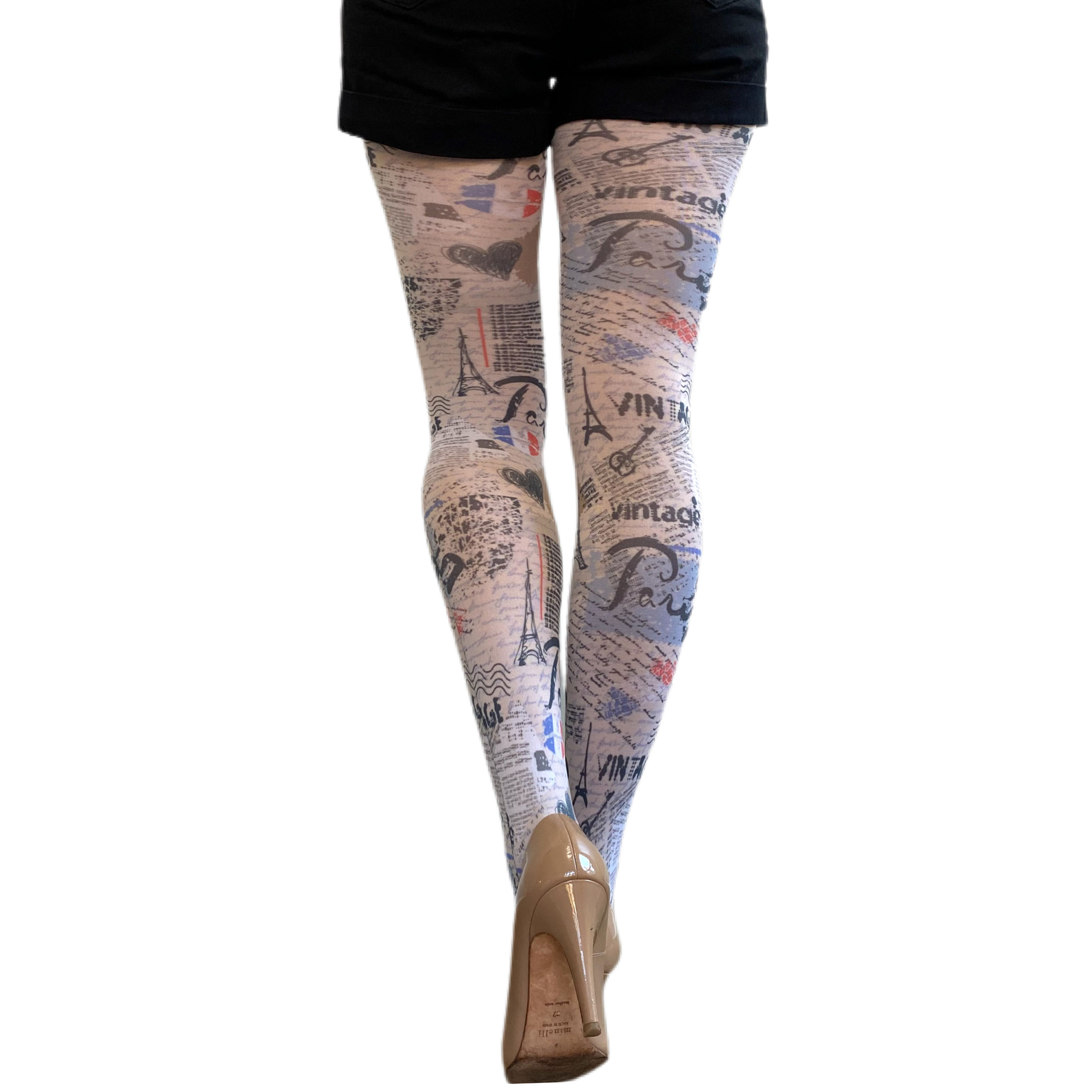 I Love Paris tights for women Malka Chic
