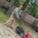 fuzzy with lawnmower.jpg