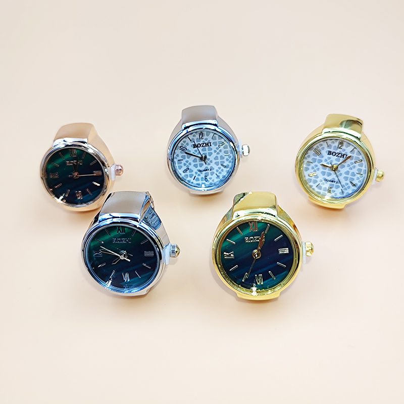 Thumbnail: Hot Selling Finger Watch Ring Creative Movement Fashion Accessories Vintage Allo