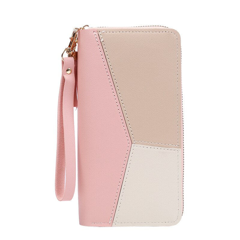 Thumbnail: Fashion Zipper Wallets Womens Long Purses Handbags Coin Purse Cards Holder PU Le