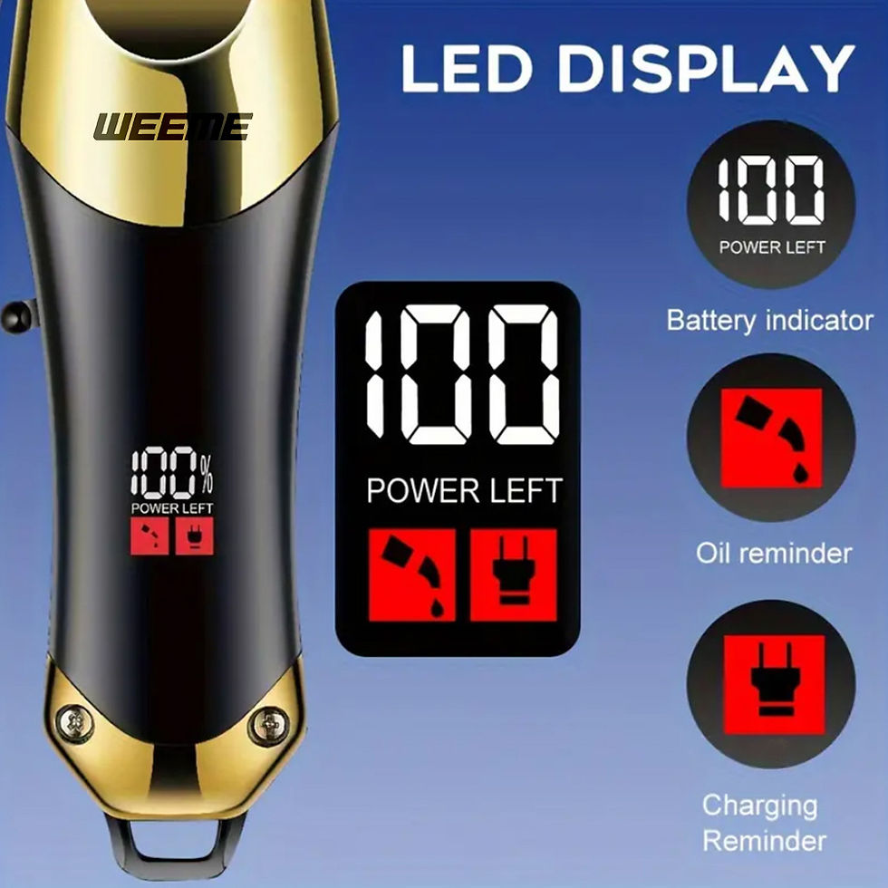 Thumbnail: T9 Vintage Men's Electric Hair Clipper Beard Trimmer/Rechargeable Hair Cutting M