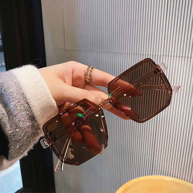 Thumbnail: Big Frame Vintage Sunglasses Women Men Brand Square Sun Glasses Retro Eye Glasse