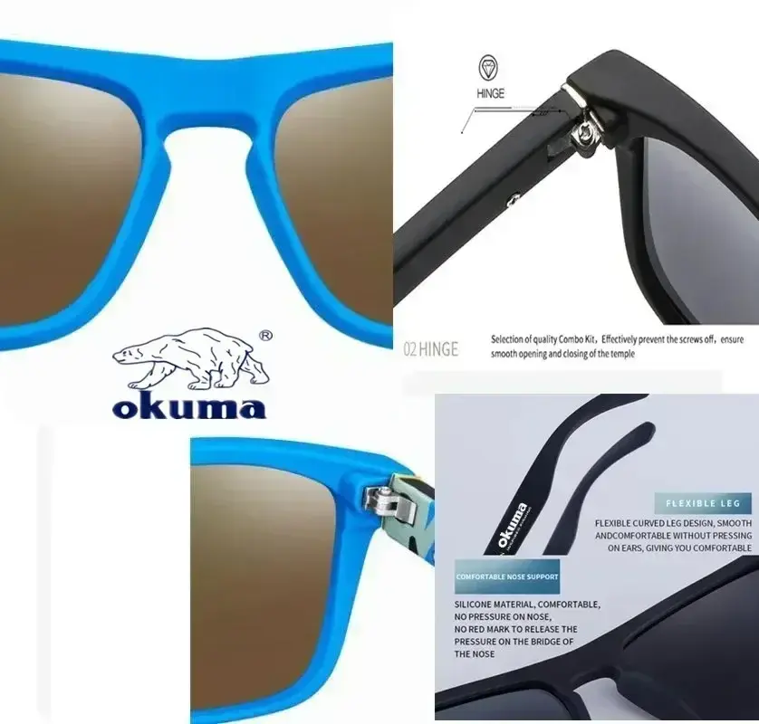 Thumbnail: Okuma Polarized Sunglasses UV400 for Men and Women Outdoor Hunting, Fishing, Dri