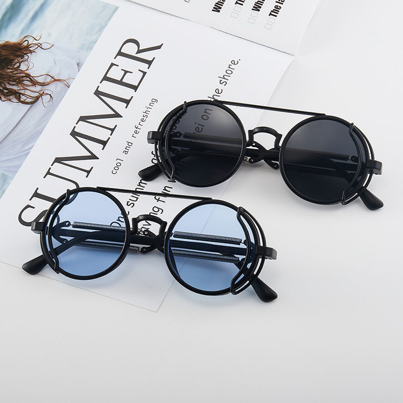 Thumbnail: Classic Gothic Steampunk Sunglasses Luxury Brand Designer High Quality Men and W