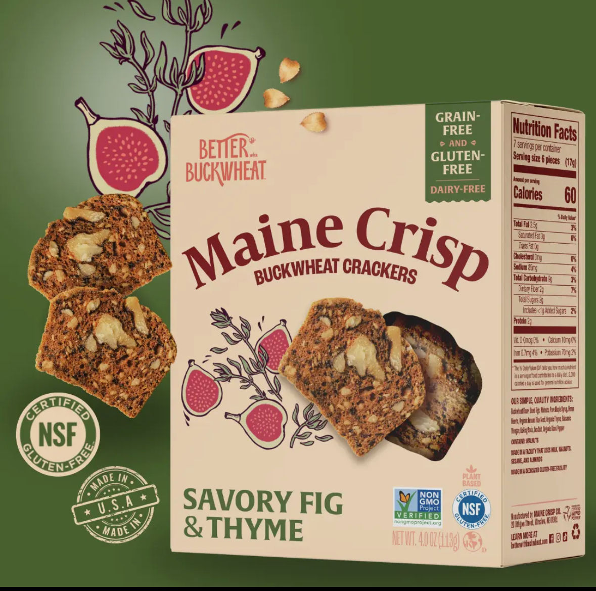 Maine Crisps Fig Thyme 