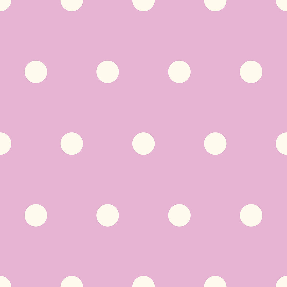 White Polkadots on Lavender - Small