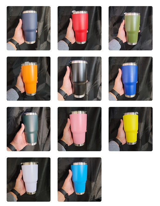 30oz Standard Tumbler. It includes one 3 in x 3 in (or smaller