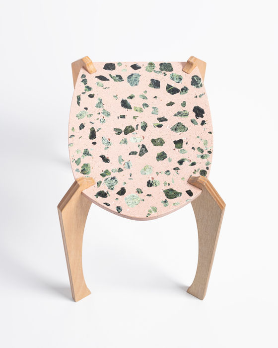 Thalis Nicolaou Studio based in Nicosia, Cyprus: contemporary handcrafted colorful furniture with functionality, aesthetics, and practicality. Unique playful interior side tables, product D.E.T.S. Dinosaur Eats Toilet Seat.