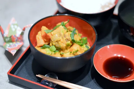 Kürbis Karotten Kastanien Curry vegan