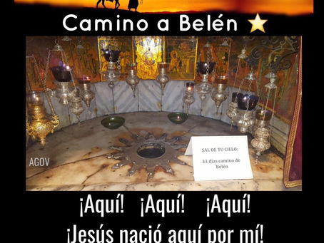 DÍA 34: Aquí, aquí, aquí, Jesús estás aquí por mí - 25 de Diciembre