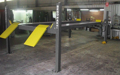 Thumbnail: BendPak HD-9STX Four-Post Lift – 9,000 lb, Narrow Width, Extra-Tall