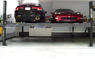 Thumbnail: BendPak HD-9SW Four-Post Dual-Platform Lift – 9,000 lb, Super Wide, Parks 4 Cars