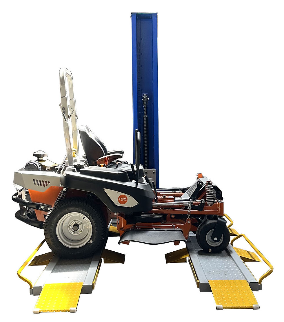 Thumbnail: iDeal Single Column UTV & Mower Lift – 2,000 lb, Storage & Service
