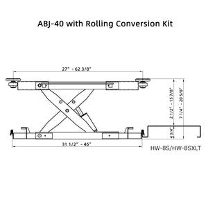 Thumbnail: APlusLift ABJ-40 Air-Operated Sliding Bridge Jack – 4,000 lb Capacity