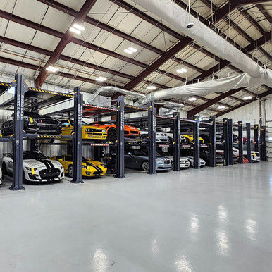 Thumbnail: BendPak HD-973PX Tri-Level Four-Post Parking Lift – 9,000 lb
