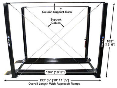 Thumbnail: Atlas ST-7000 Super-Tall Four-Post Storage Lift – 7,000 lb Capacity
