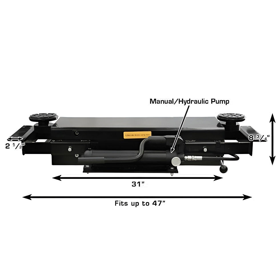 Thumbnail: Atlas RJ-35 Sliding Hydraulic Rolling Jack – 3,500 lb, for Four-Post Lifts