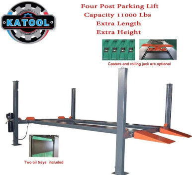 Thumbnail: 11,000 lb Four-Post Parking & Storage Lift – CE Certified, Heavy Duty