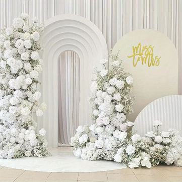 "Custom floral wedding backdrop with vibrant flowers for wedding reception"
"Elegant white flower wall for weddings and events in Adelaide"
"Luxury wedding backdrop with silk flowers for ceremonies"
"Wedding photo backdrop with greenery and delicate floral accents"
"Custom-designed flower wall for a wedding in South Australia"