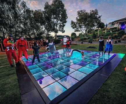 Adelaide largest range light up dance floors indoor and outdoor by Little Aussie Teepees