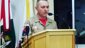 Comandante Kunz usa tribuna da Câmara de Vereadores de Água Doce