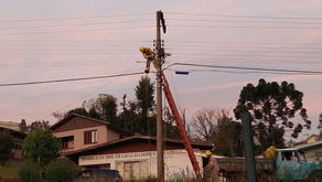 4 dias após tornado em Água Doce, energia é reestabelecida na sede do município