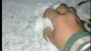 Temperaturas negativas e chuva congelada são registradas em Água Doce na noite desta segunda (17)