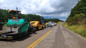 Iniciam-se as obras de recuperação da rodovia SC-350 em Água Doce