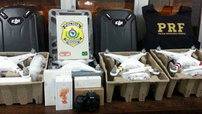 PRF apreende quatro drones do Paraguai em Água Doce