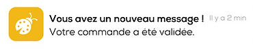 Capture d'une notification de l'application Mobile CSE de Henley