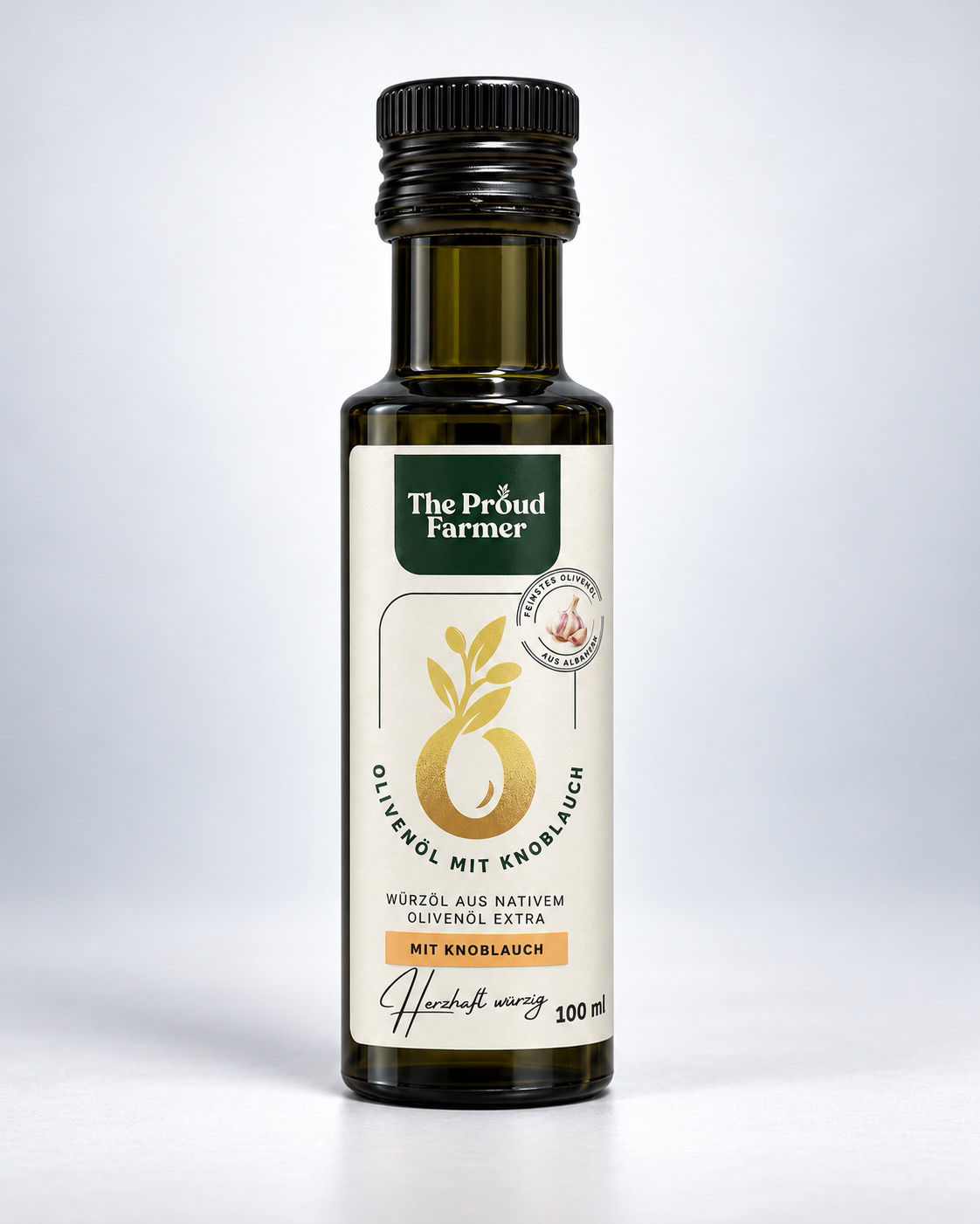 Knoblauch Würzöl aus Olivenöl extra nativ 100 ml