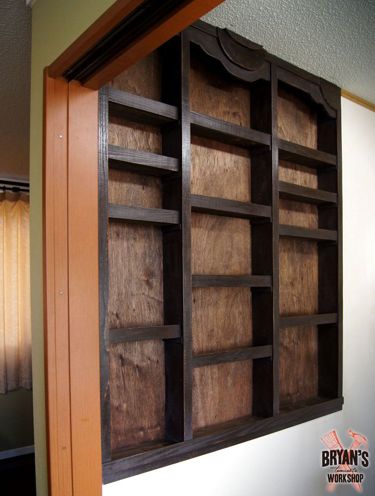The finished shelves!