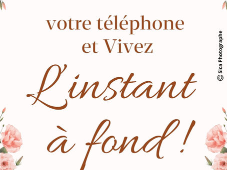Invités à un mariage ? Oubliez vos smartphones et appareils photo et vivez l'instant à fond !