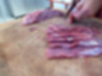 Découpe des steaks
