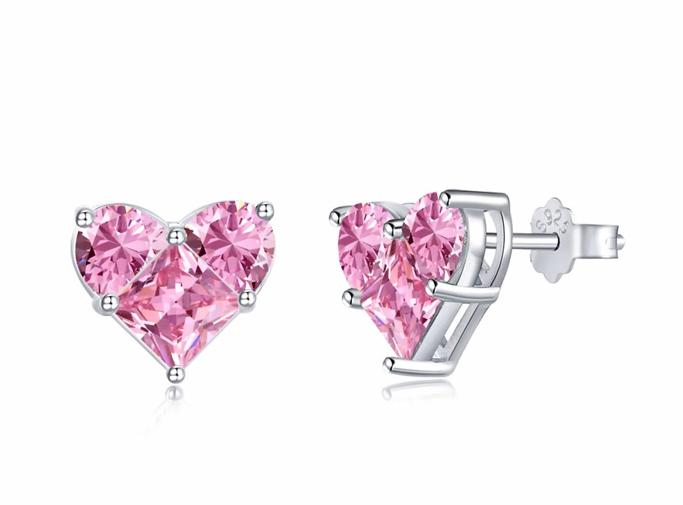 Eye-level view of a sparkling diamond ring on dark fabric