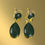 Thumbnail: Green Tear Drop Earrings