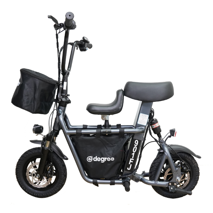 Fiido eDegree electric scooter with basket and passenger seat
