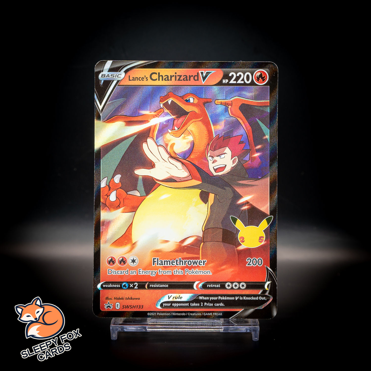 Lance's Charizard V Sword & Shield SWSH133 Black Star Promo