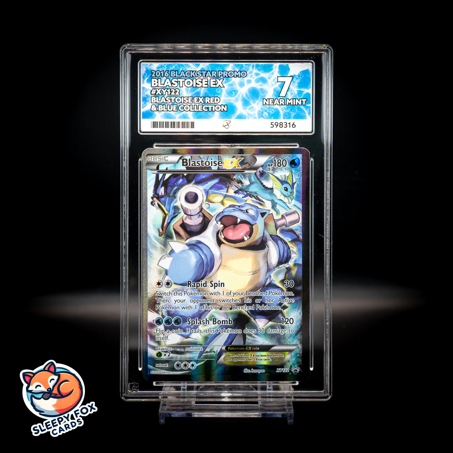 Blastoise EX Blastoise Red & Blue Collection XY122 Black Star Promo (ACE 7)