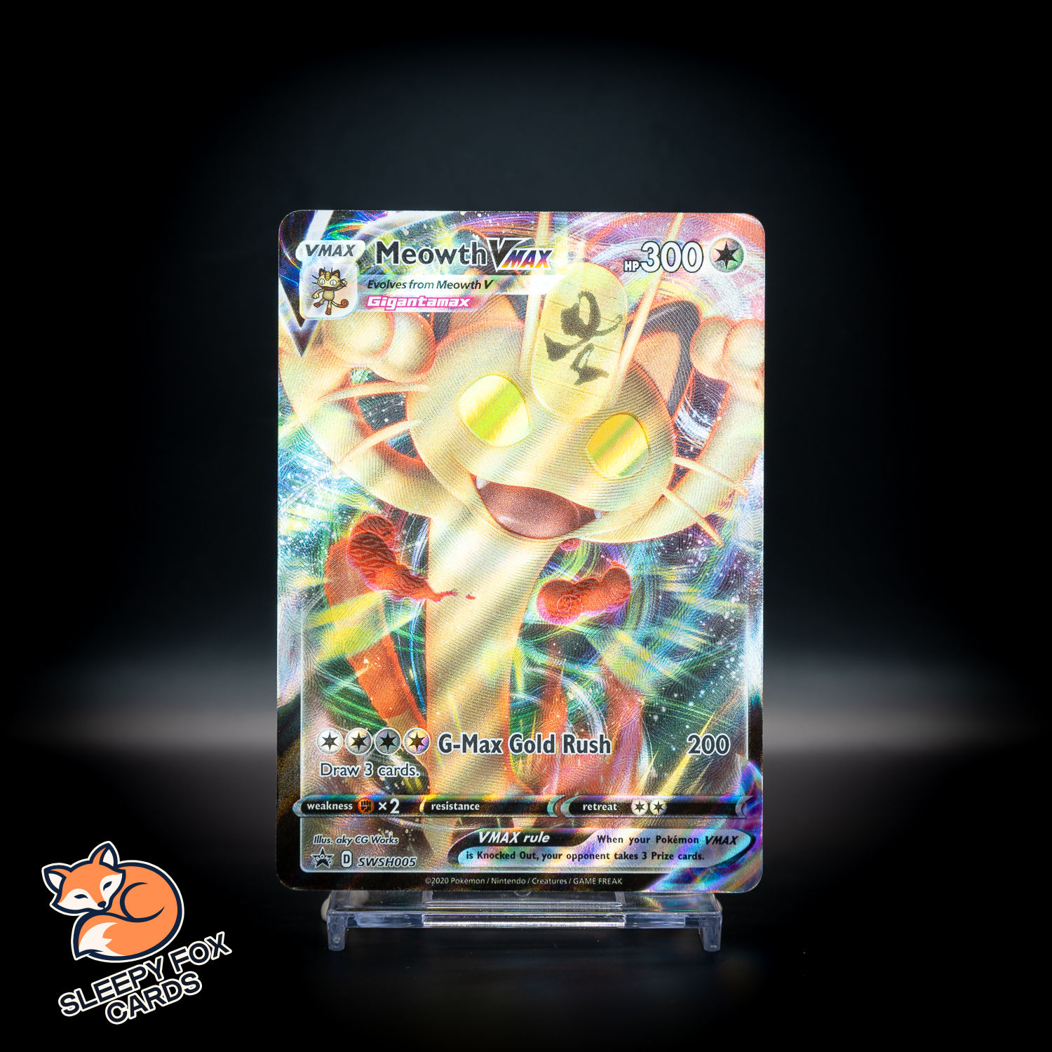 Meowth VMAX Sword & Shield SWSH005 Black Star Promo