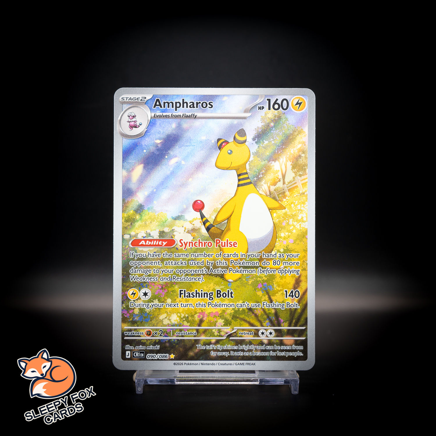 Ampharos Chaos Rising 090/086 Illustration Rare